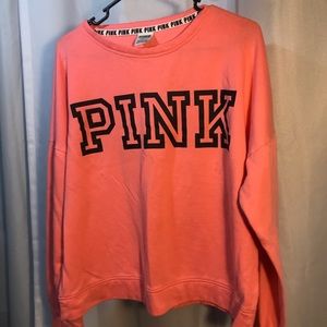 Pink lightweight crewneck